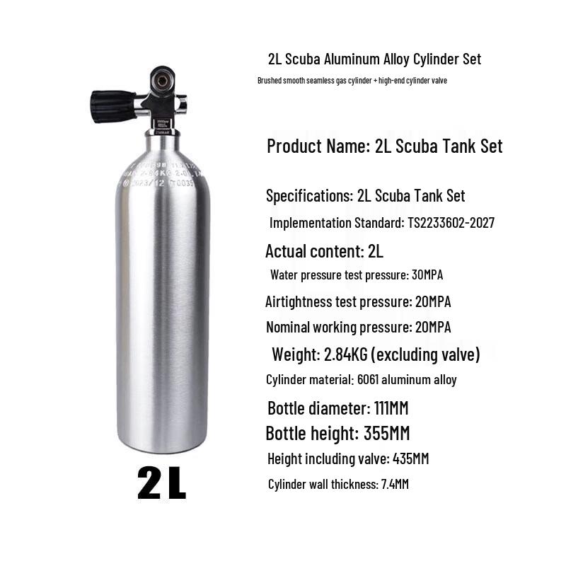 WEZHO Scuba Diving Aluminum Air Tank