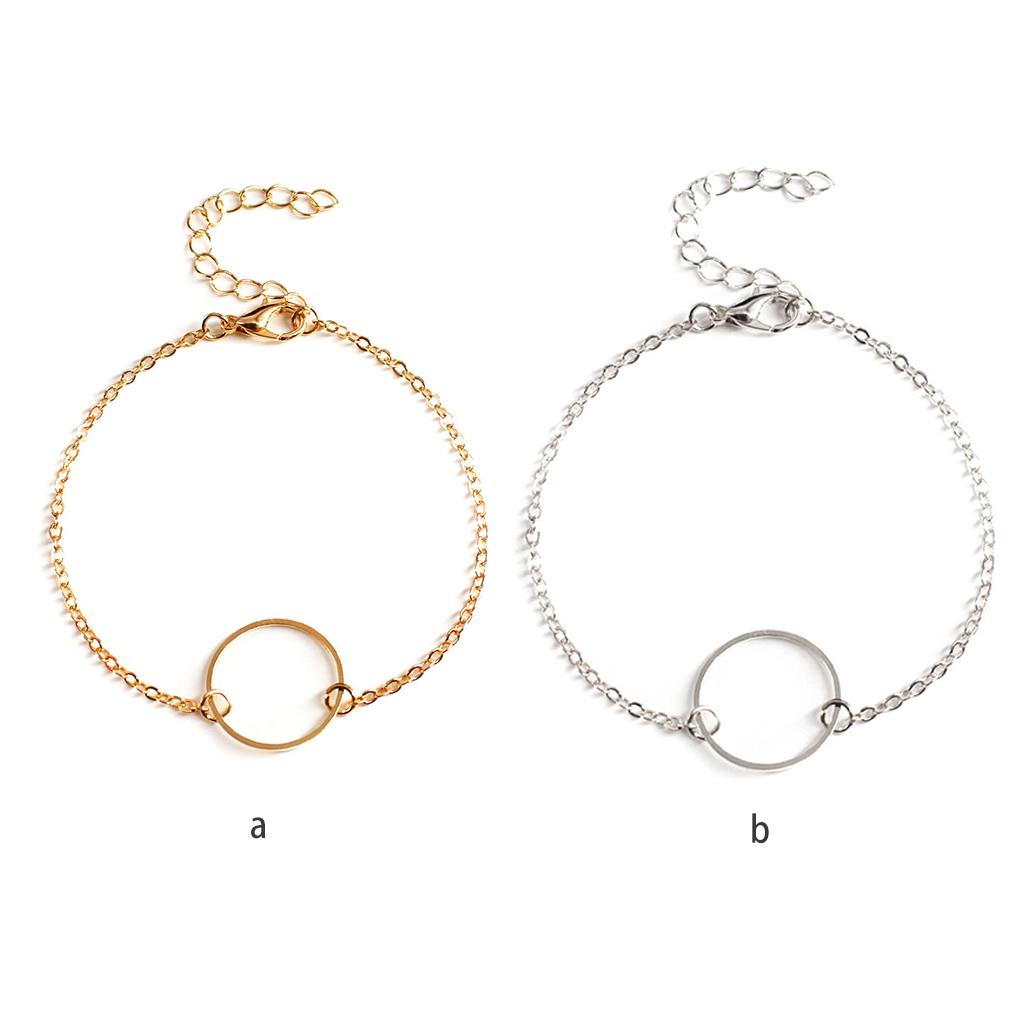 Anklet Stylish Adjustable Universal Circle Aesthetic Jewelry Office Lady Ankle Bracelets Creative Gift Foot Chains for Women