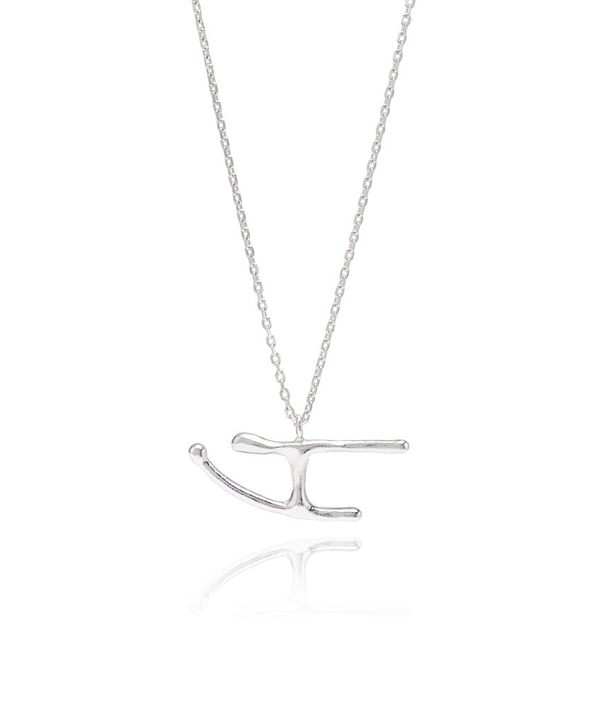 Tiede Fluid Frame Line&Curve Necklace
