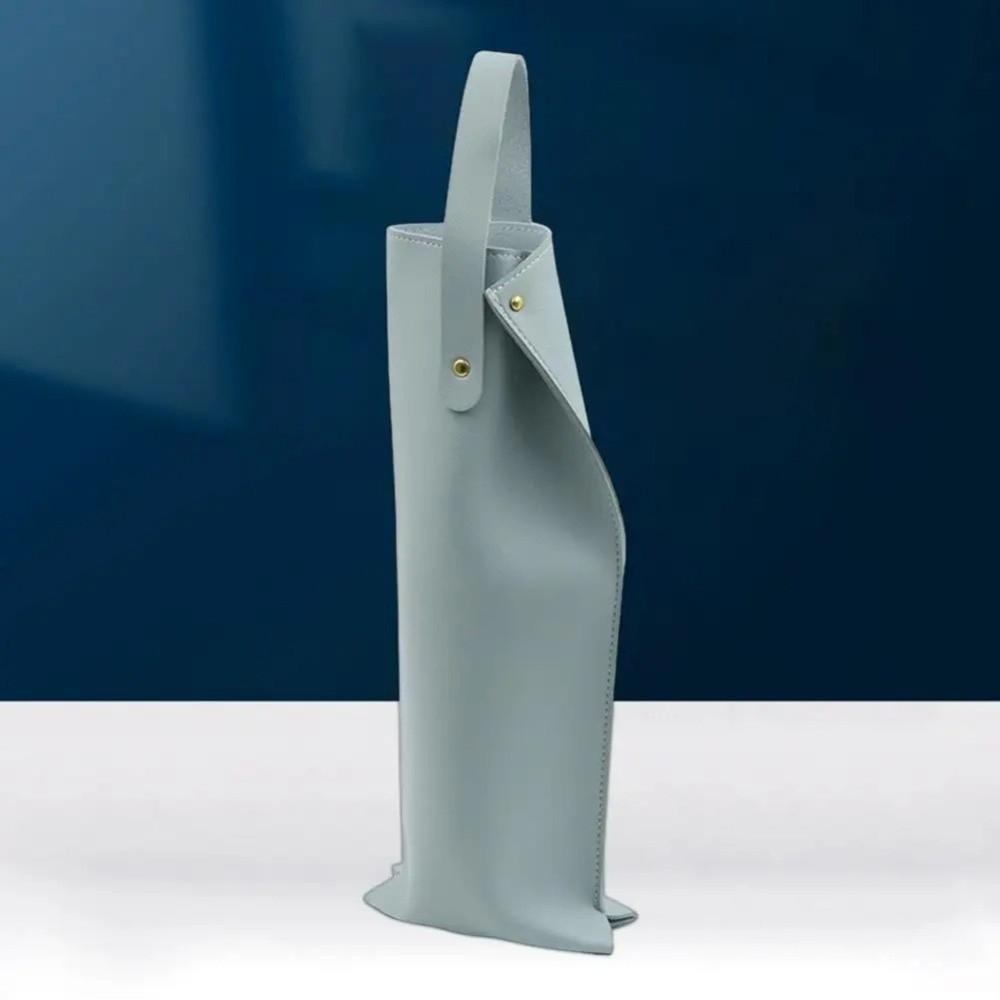 Luxury Reusable Wine Packaging Bag Faux Leather Protective Design Wine Tote Carrier with Handle Champagne Bag Bridal Shower