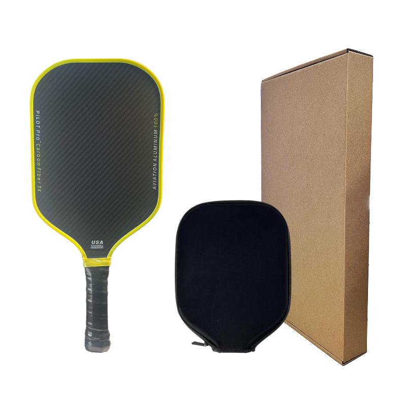 3K Carbon Fiber Pickleball Paddle Set - Advanced Matte Sports Equipment