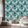 Dark Exotic Leaves Wallpaper for Living Room and Bedroom 50x1000
