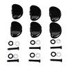 6Pcs Electric Guitar Tuning Peg Key Button Folk Guitar Tuning Peg Handle for Replacement Black