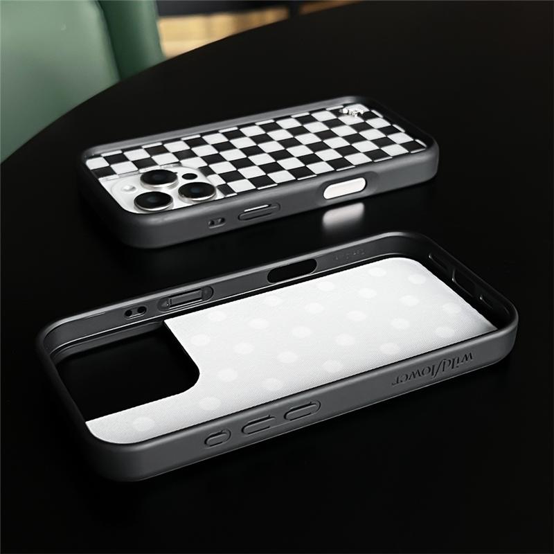 Wildblume Glückliches Mädchen Miau Handyhülle für iPhone 12 13 14 15 16 Pro Max Plus 17Pro Max 3D Welpe Leopard Wellengitterstoff wf Hülle