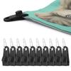 Outdoor Tent Retaining Clips Windproof Fixing Clamp with Carabiners Accessories for Camping Awning