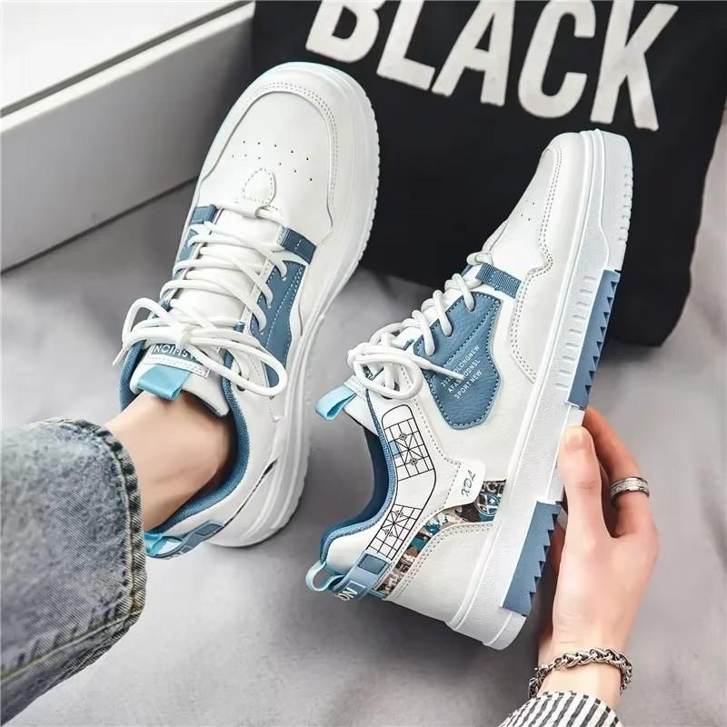 Mens Vulcanized Shoes Tennis Sneakers Fashion Men Casual Platform Sneakes LaceUp Trainers Student Sneakes