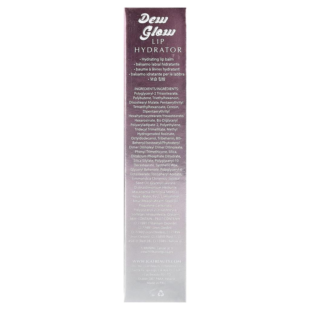 J.Cat Beauty Dew Glow, Lip Hydrator, DLB103 Dew-Hydrate, 3.4 G (0.12 Oz)
