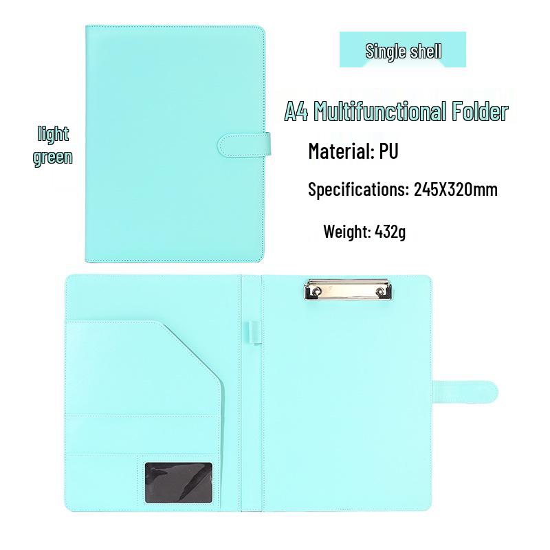 A4 Leather Magnetic Folder Document Holder with Logo