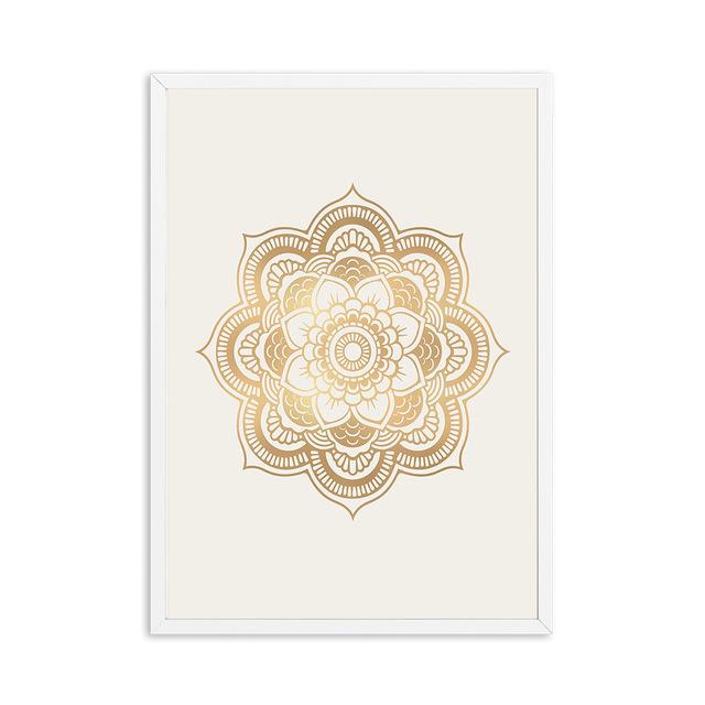 Zen Yoga Mandala Abstract Canvas Poster Boho Wall Geometric Art Print Painting for Modern Living Room Home Decorative Pictures