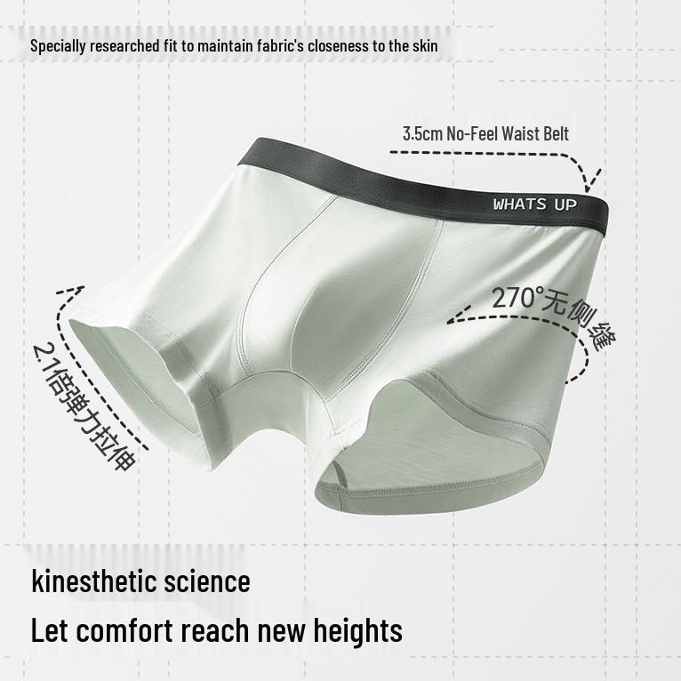 Modal Men's Antibacterial Quick-Dry Sports Boxer Shorts - Summer Breathable, Large Size