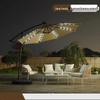 OEING Outdoor Cantilever Patio Umbrella with LED Lights