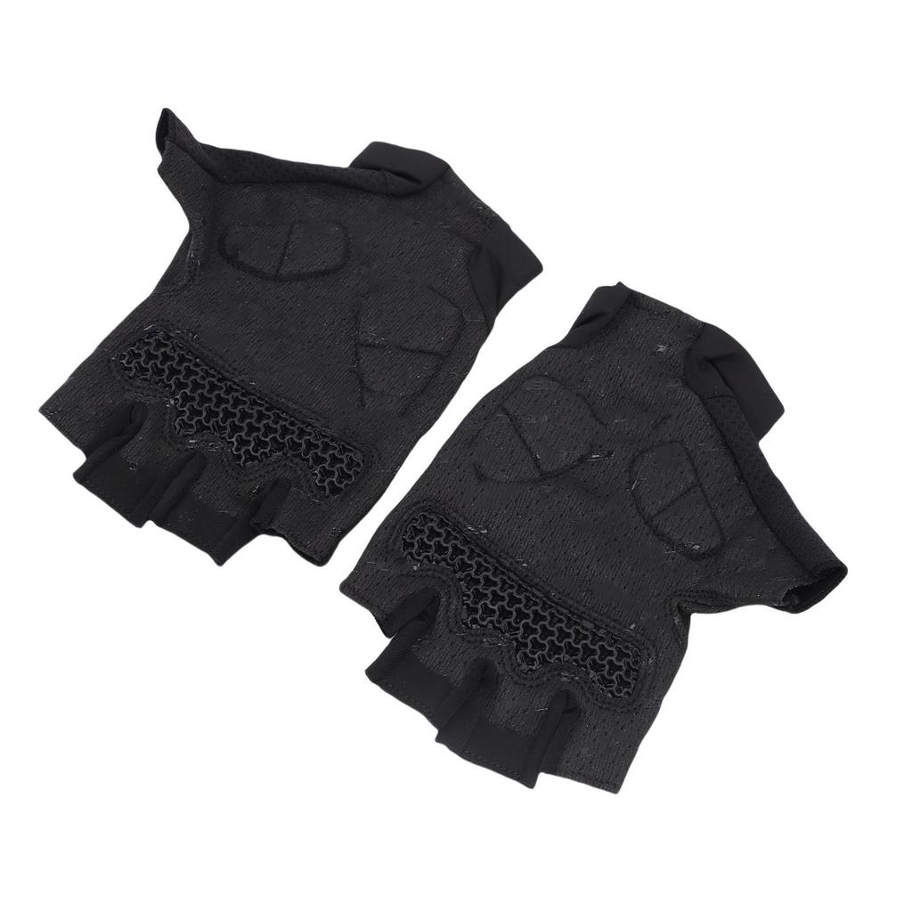 1 Pair Half Finger Cycling Gloves Shock Absorbing Sports Bike Gloves for Men Women Anti Slip Breathable Road Biking
