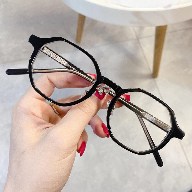 The Classic 9035R Blue Light Blocking Glasses Frame Black