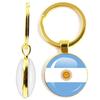 National Flag Double-Sided Keychain Korea, Serbia, Russia, Slovenia, Argentina, The United States,Turkey, Spain,Dominica Keyring