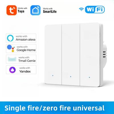Graffiti Tuya Smart WiFi Wall Switch with Alexa Voice Control, Compatible with EU/UK Standards