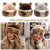 Thicken Fleece Winter Hat Ear Protection Hooded Beanie Fashion Fluffy Panama Hat  for Women