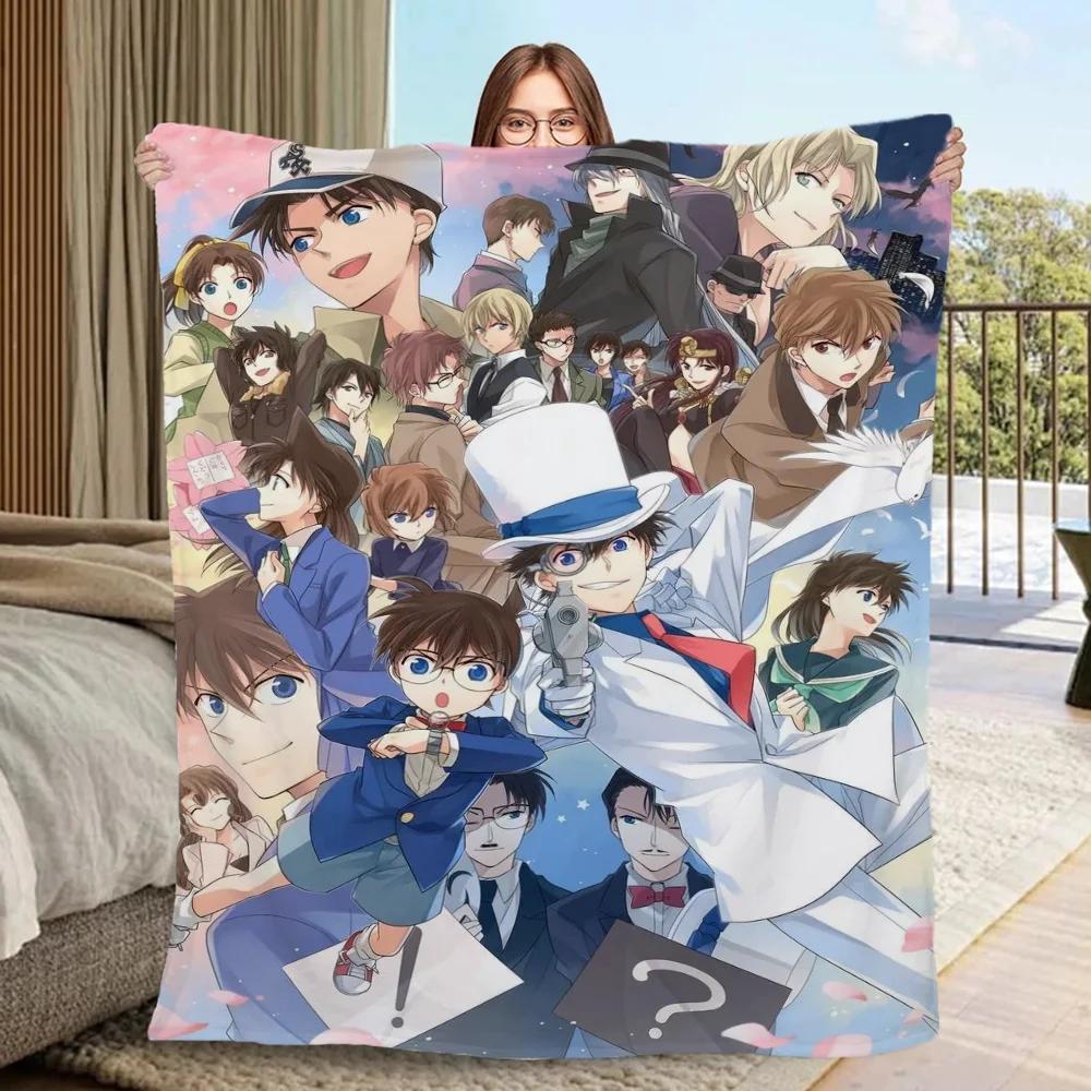 Detective Conan Blanket for Sofa Decoration Home Interior Luxury Blankets & Throw Thin Wadding Blanket King Size
