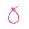 Colorful Silicone Tadpole Cable Tie: DIY Keychain, Trendy Toy, Bag Strap & Lanyard Winder