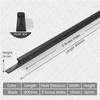 KAK Long Furniture Handles Kitchen Cabinet Knobs and Handles Shoe Cabinets Wardrobes Door Pulls 1000mm Door Handles Hardware