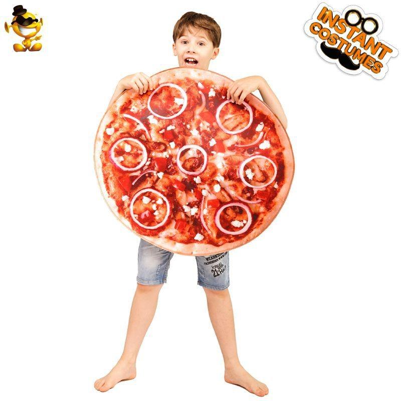 Spoof kid pizza costumes, carnival party funny pizza costumes, kids food cosplay