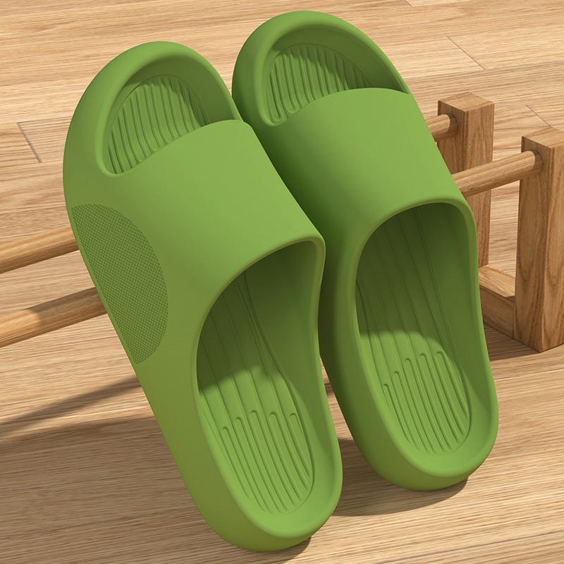 İki Beden Büyük Sipariş Verin Erkek Yaz Kalın Tabanlı İç/Dış Mekan Terlikleri: Ev ve Banyo İçin Kaymaz Sandaletler