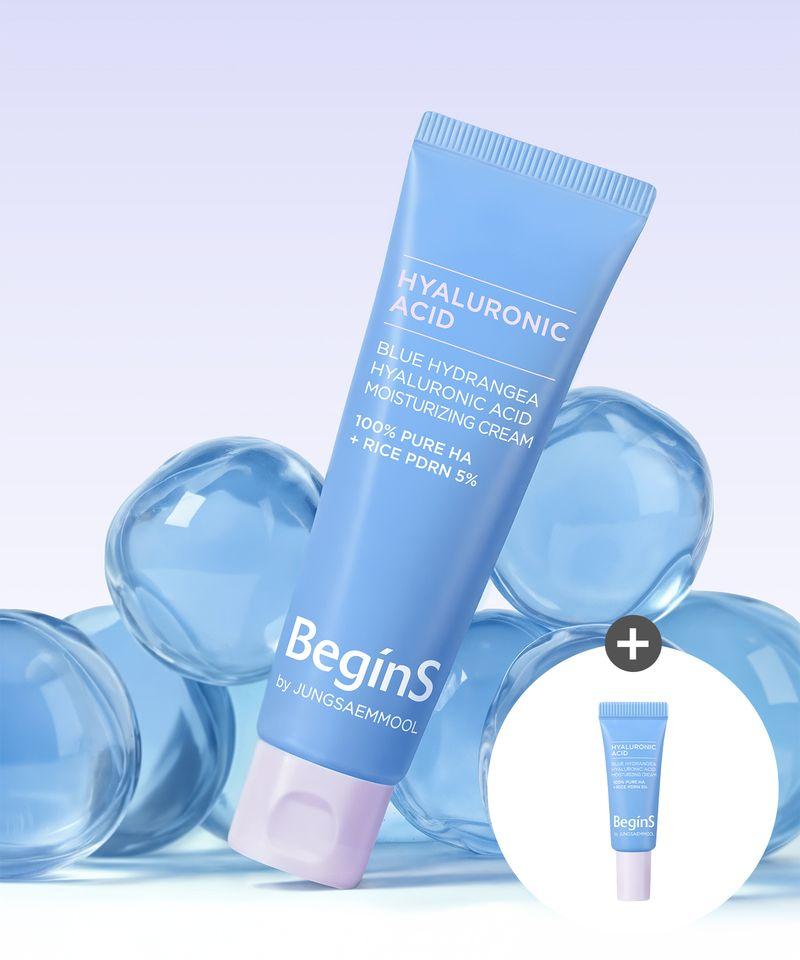 Blue Hydrangea Hyaluronic Acid Moisturizing Cream 50ml (Free Gift: 5ml Hyaluronic Acid Moisturizing Cream)
