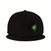 Alien Peeking Through Hole Snapback Cap Adjustable Polyester Flat Brim Baseball Hat Casual Outdoor Unisex