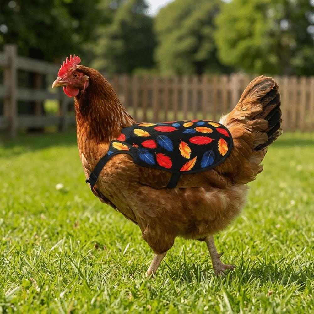 Double-Layer Chicken Saddle Adjustable Feather Protector Chicken Back Protector Cold Weather