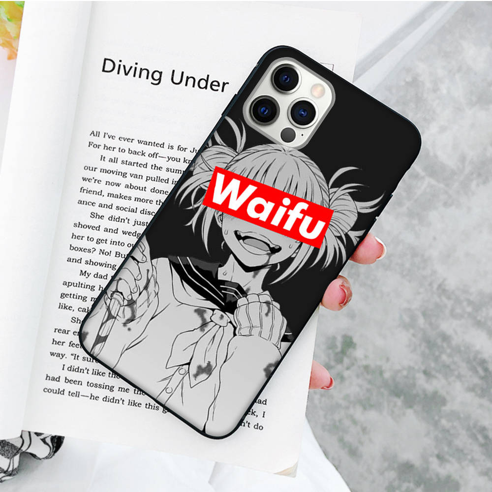 JW80 Waifu Senpai Anime Girl Soft Case for Samsung Note 20 Lite S24 Ultra S23 A03 A05 A06 A11 A71 A15 A16 A13 A24 A25 A33 A52 A53 A50 M55 M35 Plus