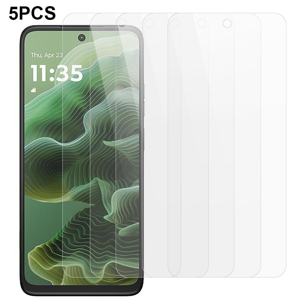 

5Pcs For Motorola Moto G35 5G Screen Protector 0.3mm 2.5D Tempered Glass Clear Film Type A