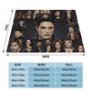 Edward Bella Flannel Throw Blanket The Twilight Saga Movie Blanket for Home Travel Ultra-Soft Bedspread