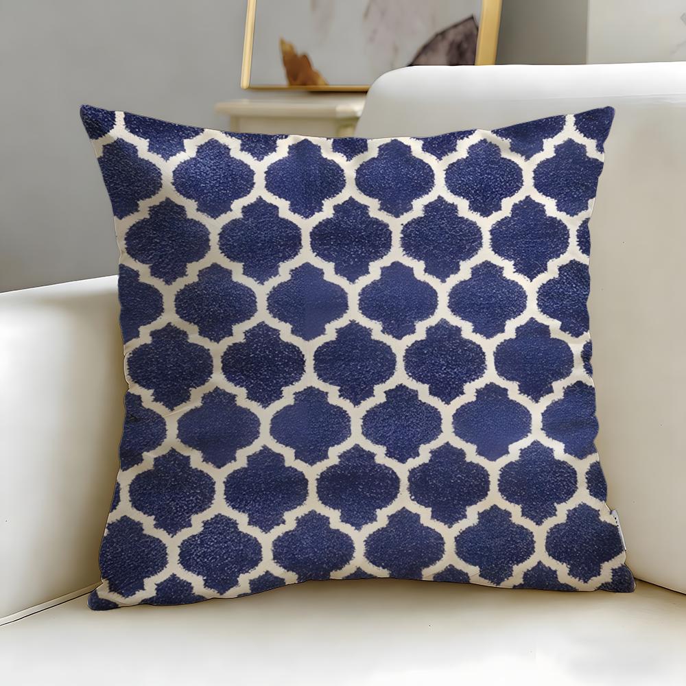 Floral Texture Cushion Cover Soft EasyWash Pillow Case Versatile for Couch Bed Travel and Office