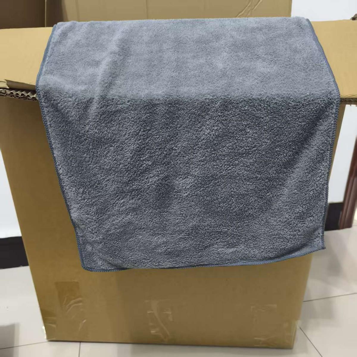 

Coral Fleece Absorbent Lint-Free Cleaning Cloth for Household and Car Wash. 35x75 cm темно-сірий