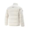 Li-Ning Comfortable Simple Versatile Solid Color Zipper Stand Collar Short Down Jacket Unisex outerwear Gravel-White-Gray AYMV093-4