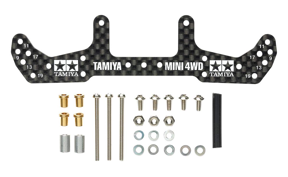 

Tamiya Mini 4WD Спеціальний продукт HG AR Chassis Carbon Rear Wide Stay 95478 1,5 мм