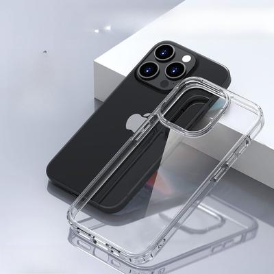 No Yellowing Is Suitable for IPhone16pro Mobile Phone Case PC+TPU Hard Case 14/13 Transparent Anti-fall Protection Case