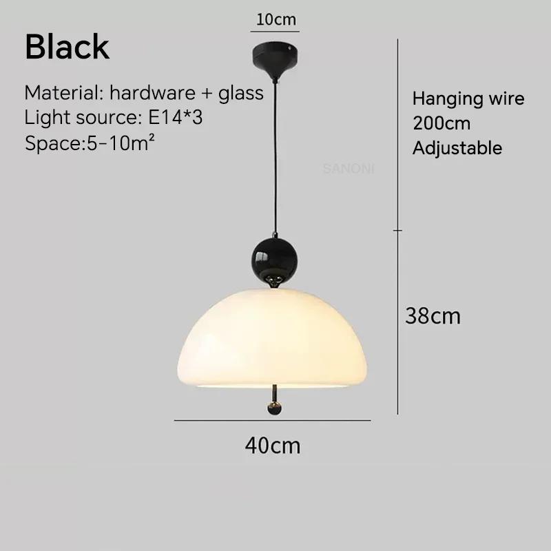 Post-modern Pendant Light Medieval French Retro Chandelier Living Dining Room Cream Glass Bedroom Bar Hanging Lamp Fixtures