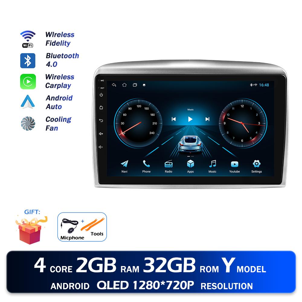 

Android 16 Bluetooth For Lancia Ypsilon 2006-2011 Car Radio Lntelligent Multimedia Player Auto Wireless CarPlay WIFI 4G DSP GPS