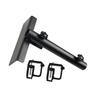 Side Flag Pole Mount Kit Universal Easy Installation Metal Accessory Black Flagpole Holder