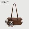 Retro Large Capacity Ladies Messenger Bag with Comfortable Shoulder Design