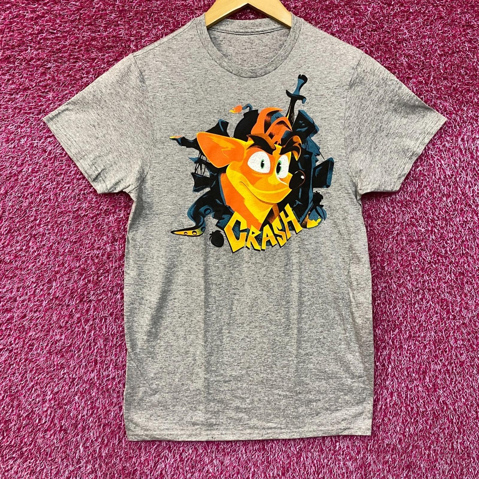 Crash Bandicoot Retro Video Game Classic Graphic Design T-Shirt Large XXL