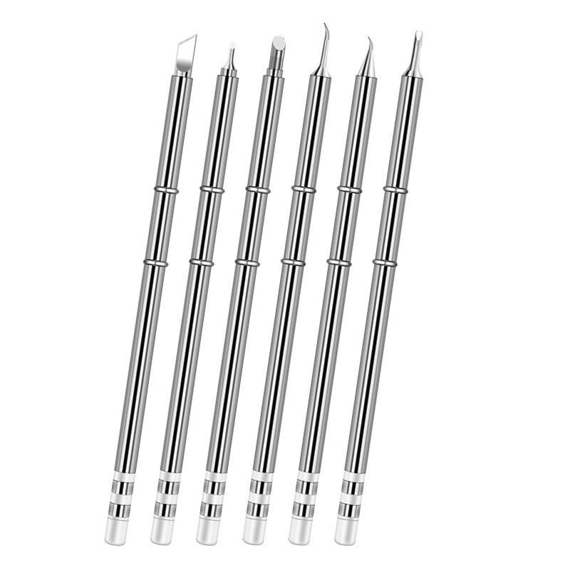 T12 Multiple Styles Integrated Soldering Iron Tips Fast Heat Conduction Easy Tinning For DIY Electronic Repair Projects