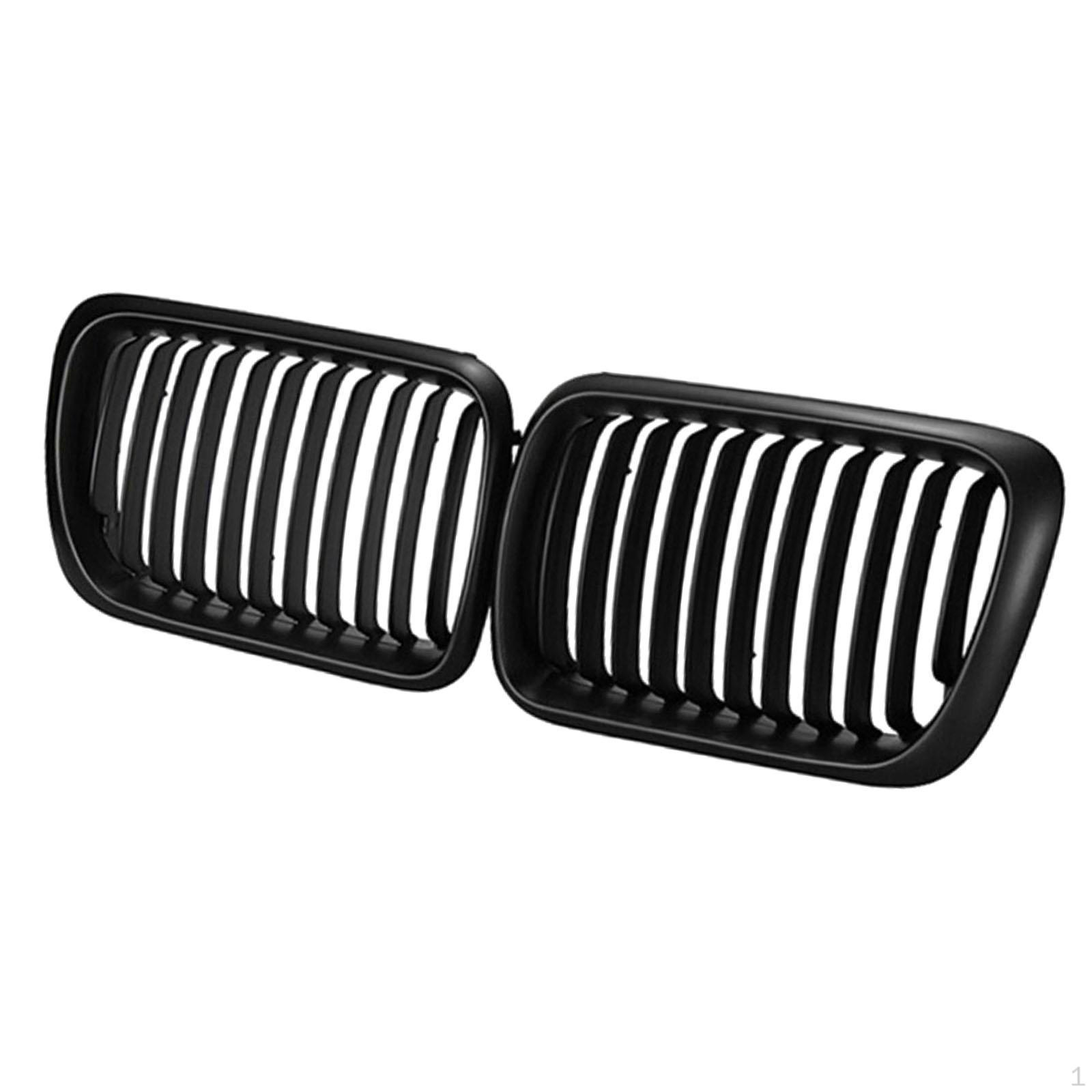 

2 шт. передняя решетка радиатора, запасная часть 51138195152/51138195151, простая установка и замена Single Line_Matte Black