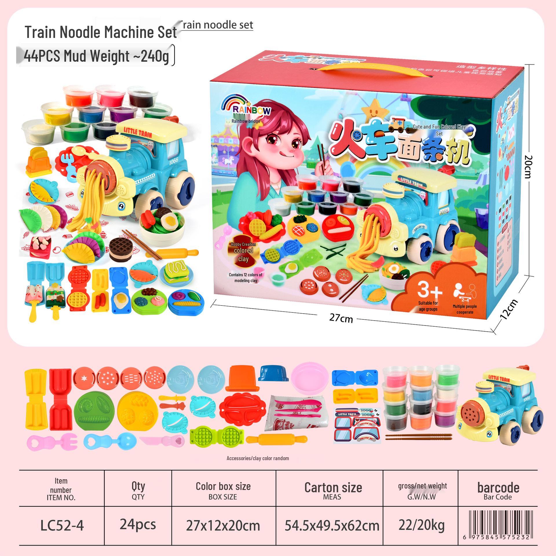 Colorful Bear Play-Doh Noodle Maker Set – Lightweight Clay Tools for Kids