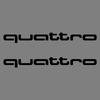2PCS Car Body Trunk Window Logo Sticker Decor Accessories Auto Styling For 6w Sline RS Quattro A4 A5 A6 TT A8 Q5 Q6 Q7 Q8 S A7w6