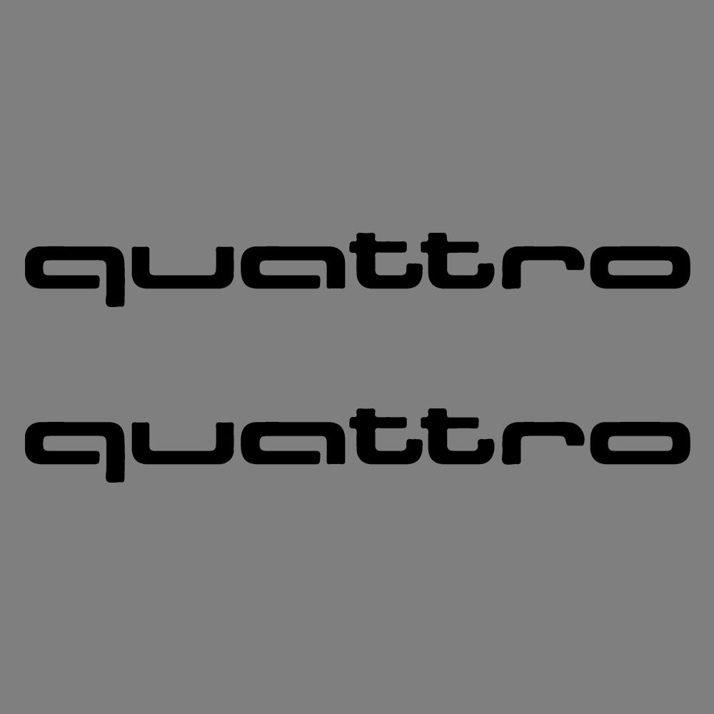 2PCS Car Body Trunk Window Logo Sticker Decor Accessories Auto Styling For 6w Sline RS Quattro A4 A5 A6 TT A8 Q5 Q6 Q7 Q8 S A7w6