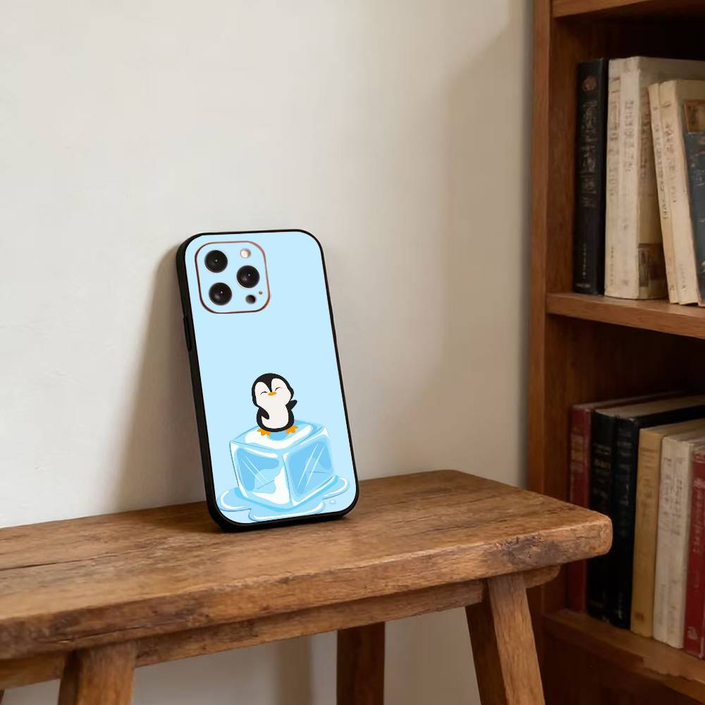 Penguin Kawaii Cute Cartoon Phone Case For iPhone17,16,15,14,13,12,11 Plus,Pro Magnetic with Magsafe Wireless Charging