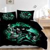 Green Aura Hero Bedding Set Comforter Cover Gift for Bedroom,Includes 1 Cover and 2 Pillowcases, No InsertB296