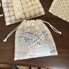 Retro Embroidery Flower Drawstring Pouch Hollow Out Cute String Bags  Cosmetics Bag
