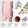 Crossbody Peněženka na zip s přihrádkami na karty Kožené pouzdro Pro Google Pixel 8 Pro 7A 7 6A Dlouhá šňůrka Pásek Stojánek Kapsa Pouzdro